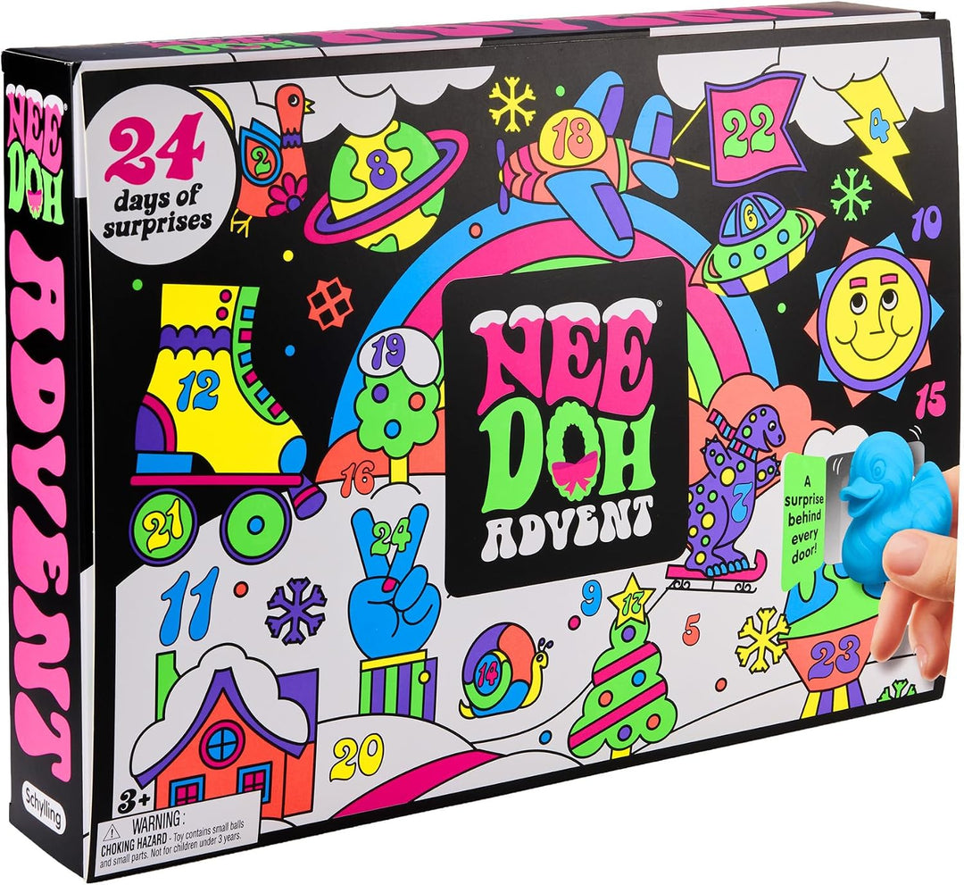 Nee Doh Squishmas Advent Calendar contents
