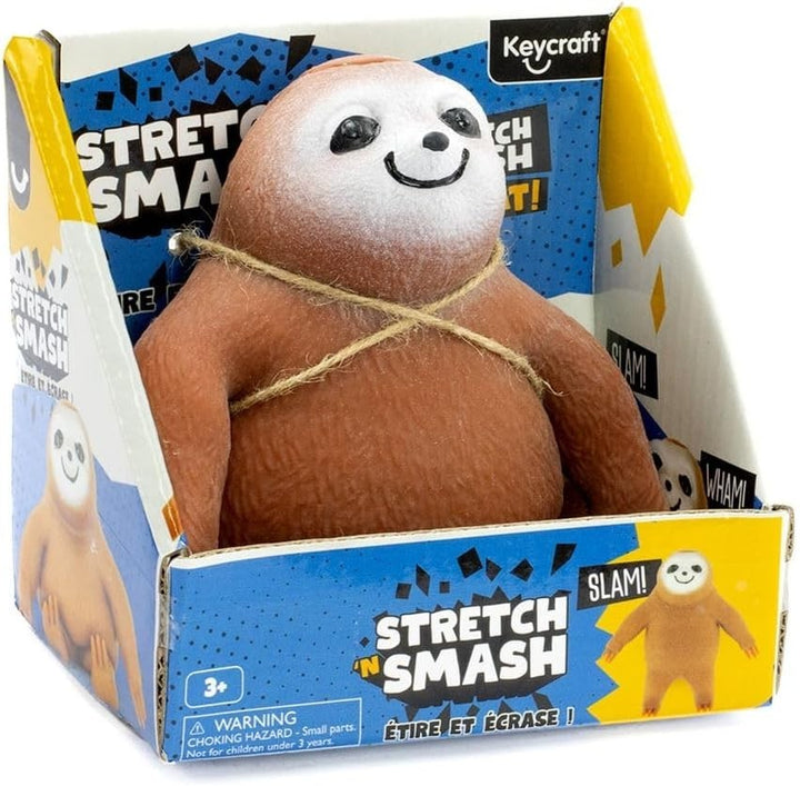 Stretch 'N Smash Sloth in retail packaging box