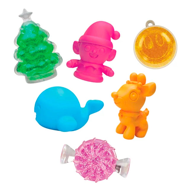 Nee Doh Squishmas Advent Calendar mini toys close up